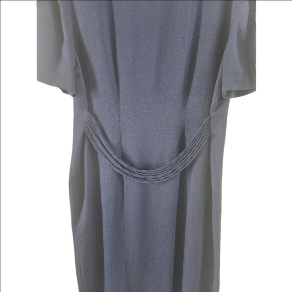 16W Blue & White VINTAGE Lady Dorby Button Dress - Picture 6 of 10